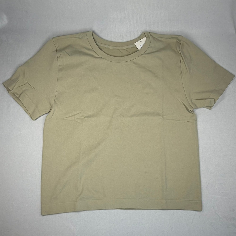 A New Day Womens T-Shirt Green 1X Short Sleeve Fitted New
